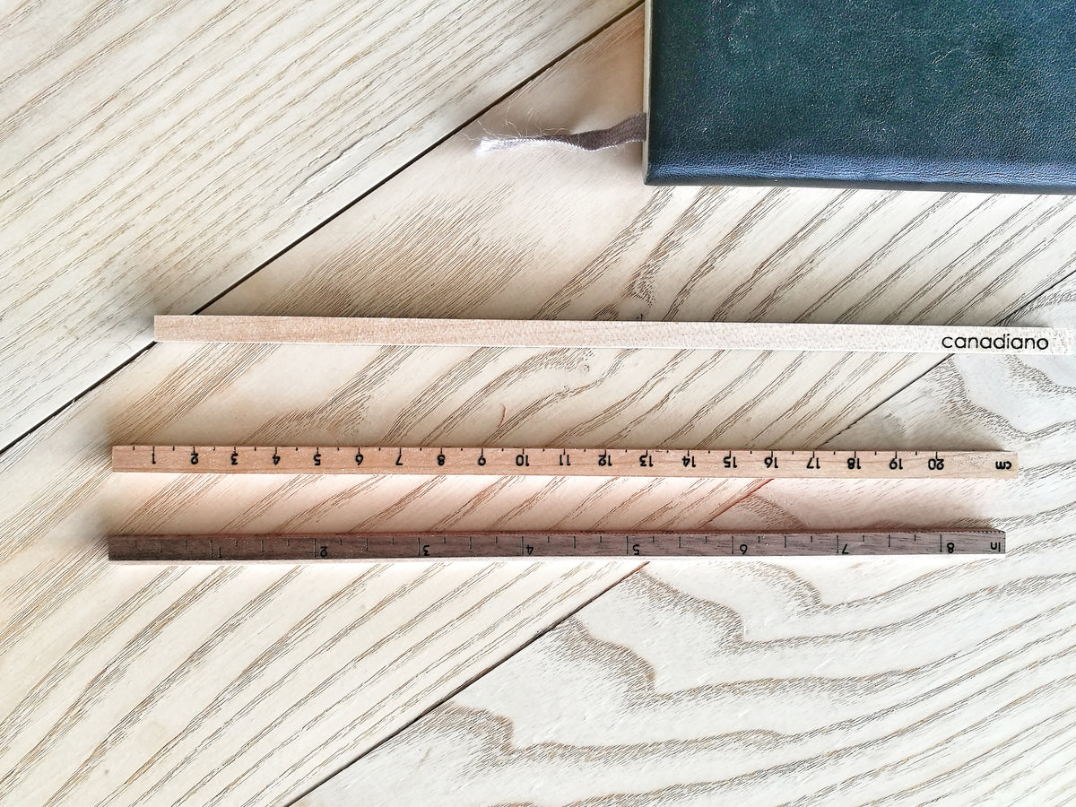 Walnut+Maple Designer Scaled Ruler Set